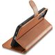 iCarer iCarer Haitang Leather Wallet Case skórzane etui do Samsung Galaxy S22+ (S22 Plus) portfel obudowa pokrowiec brązowy (AKSM05BN)