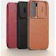 Nillkin Etui Nillkin QIN Pro do Samsung Galaxy S22+ (Brązowe) uniwersalny