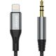 Kabel USB Dudao Lightning - mini Jack 3.5 mm 1 m Szary (DDA224)