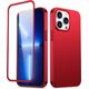 Joyroom Joyroom 360 Full Case etui pokrowiec do iPhone 13 Pro obudowa na tył i przód + szkło hartowane czerwony (JR-BP935 red)
