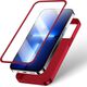 Joyroom Joyroom 360 Full Case etui pokrowiec do iPhone 13 Pro obudowa na tył i przód + szkło hartowane czerwony (JR-BP935 red)