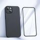 Joyroom Joyroom 360 Full Case etui pokrowiec do iPhone 13 obudowa na tył i przód + szkło hartowane czarny (JR-BP927 black)