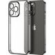 Joyroom Joyroom 14Q Case etui do iPhone 14 Plus obudowa pokrowiec z metaliczną ramką czarny (JR-14Q3-black)