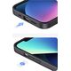 Ugreen Ugreen LP626 Silky Silicone Protective Case gumowe elastyczne silikonowe etui na telefon do iPhone 14 Plus czarny (90920)