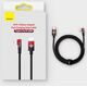 Kabel USB Baseus USB-C - Lightning 1 m Czarno-czerwony (BSU3619)