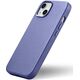 iCarer iCarer Case Leather pokrowiec etui z naturalnej skóry do iPhone 14 jasnofioletowy (WMI14220705-LP) (kompatybilne z MagSafe)