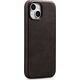 iCarer iCarer Oil Wax Premium Leather Case skórzane etui iPhone 14 Plus magnetyczne z MagSafe brązowy (WMI14220703-BN)