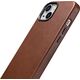 iCarer iCarer Oil Wax Premium Leather Case skórzane etui iPhone 14 Plus magnetyczne z MagSafe brązowy (WMI14220703-RB)