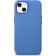 iCarer iCarer Litchi Premium Leather Case skórzane etui iPhone 14 Plus magnetyczne z MagSafe jasnoniebieski (WMI14220711-LB)