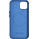 iCarer iCarer Litchi Premium Leather Case skórzane etui iPhone 14 Plus magnetyczne z MagSafe jasnoniebieski (WMI14220711-LB)