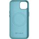 iCarer iCarer Litchi Premium Leather Case skórzane etui iPhone 14 Plus magnetyczne z MagSafe zielony (WMI14220711-GN)