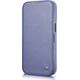 iCarer iCarer CE Premium Leather Folio Case skórzane etui iPhone 14 Pro Max z klapką magnetyczne MagSafe jasnofioletowy (WMI14220716-LP)