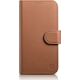 iCarer iCarer Wallet Case 2in1 etui iPhone 14 skórzany pokrowiec z klapką Anti-RFID brązowy (WMI14220725-BN)