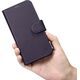 iCarer iCarer Wallet Case 2in1 etui iPhone 14 Pro skórzany pokrowiec z klapką Anti-RFID ciemnofioletowy (WMI14220726-DP)