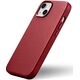 iCarer iCarer Case Leather pokrowiec etui z naturalnej skóry do iPhone 14 Plus czerwony (kompatybilne z MagSafe)
