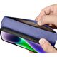 iCarer iCarer Wallet Case 2in1 etui iPhone 14 Plus skórzany pokrowiec z klapką Anti-RFID jasnofioletowy (WMI14220727-LP)