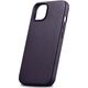 iCarer iCarer Case Leather pokrowiec etui z naturalnej skóry do iPhone 14 Plus ciemnofioletowy (kompatybilne z MagSafe)
