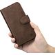 iCarer iCarer Oil Wax Wallet Case 2in1 etui iPhone 14 Plus skórzany pokrowiec z klapką Anti-RFID brązowy (WMI14220723-BN)