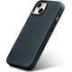 iCarer iCarer Oil Wax Premium Leather Case skórzane etui iPhone 14 magnetyczne z MagSafe ciemnoniebieski (WMI14220701-BU)