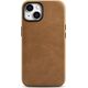 iCarer iCarer Oil Wax Premium Leather Case skórzane etui iPhone 14 Plus magnetyczne z MagSafe brązowy (WMI14220703-TN)