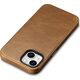 iCarer iCarer Oil Wax Premium Leather Case skórzane etui iPhone 14 Plus magnetyczne z MagSafe brązowy (WMI14220703-TN)
