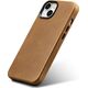 iCarer iCarer Oil Wax Premium Leather Case skórzane etui iPhone 14 Plus magnetyczne z MagSafe brązowy (WMI14220703-TN)