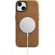 iCarer iCarer Oil Wax Premium Leather Case skórzane etui iPhone 14 Plus magnetyczne z MagSafe brązowy (WMI14220703-TN)