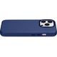 iCarer iCarer Case Leather pokrowiec etui z naturalnej skóry do iPhone 14 Pro Max niebieski (WMI14220708-BU) (kompatybilne z MagSafe)