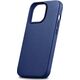 iCarer iCarer Case Leather pokrowiec etui z naturalnej skóry do iPhone 14 Pro Max niebieski (WMI14220708-BU) (kompatybilne z MagSafe)