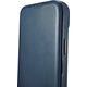 iCarer iCarer CE Oil Wax Premium Leather Folio Case skórzane etui iPhone 14 Plus z klapką magnetyczne MagSafe niebieski (AKI14220707-BU)