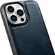 iCarer iCarer Leather Oil Wax etui pokryte naturalną skórą do iPhone 14 Pro (kompatybilne z MagSafe) niebieski (WMI14220718-BU)