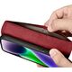 iCarer iCarer Wallet Case 2in1 etui iPhone 14 Plus skórzany pokrowiec z klapką Anti-RFID czerwony (WMI14220727-RD)