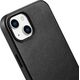 iCarer iCarer Case Leather pokrowiec etui z naturalnej skóry do iPhone 14 Plus czarny (kompatybilne z MagSafe)