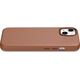 iCarer iCarer Case Leather pokrowiec etui z naturalnej skóry do iPhone 14 Plus brązowy (kompatybilne z MagSafe)