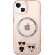 Karl Lagerfeld Karl Lagerfeld KLHMP14MHKCP iPhone 14 Plus 6,7" hardcase różowy/pink Karl & Choupette Aluminium Magsafe NoSize