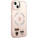 Karl Lagerfeld Karl Lagerfeld KLHMP14MHKCP iPhone 14 Plus 6,7" hardcase różowy/pink Karl & Choupette Aluminium Magsafe NoSize