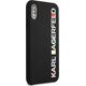 Karl Lagerfeld Etui Karl Lagerfeld KLHCPXBHWHBK Apple iPhone XS/X hardcase czarny/black Glossy Bauhaus