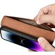 iCarer iCarer Wallet Case 2in1 etui iPhone 14 Pro skórzany pokrowiec z klapką Anti-RFID brązowy (WMI14220726-BN)