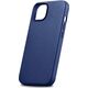 iCarer iCarer Case Leather pokrowiec etui z naturalnej skóry do iPhone 14 Plus niebieski (kompatybilne z MagSafe)
