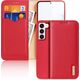 Dux Ducis Dux Ducis Hivo etui Samsung Galaxy S23+ pokrowiec z klapką portfel podstawka blokada RFID czerwone