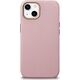 iCarer iCarer Litchi Premium Leather Case skórzane etui iPhone 14 Plus magnetyczne z MagSafe różowy (WMI14220711-PK)