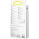 Kabel USB Baseus USB-A - USB-C + microUSB + Lightning 1.2 m Niebieski (BSU3888)