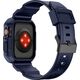 Kingxbar Kingxbar CYF106 2w1 pancerne etui Apple Watch SE, 8, 7, 6, 5, 4, 3, 2, 1 (41, 40, 38 mm) z paskiem niebieskie