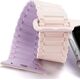 Dux Ducis Dux Ducis Strap (Armor Version) pasek Apple Watch Ultra, SE, 8, 7, 6, 5, 4, 3, 2, 1 (49, 45, 44, 42  mm) silikonowa magnetyczna opaska bransoleta różowo-fioletowy