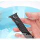 Dux Ducis Dux Ducis Strap (Armor Version) pasek Apple Watch SE, 8, 7, 6, 5, 4, 3, 2, 1 (41, 40, 38 mm) silikonowa magnetyczna opaska bransoleta czarno-pomarańczowy