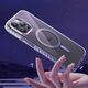 Kingxbar Kingxbar PQY Ice Crystal Series magnetyczne etui iPhone 14 Pro MagSafe szare