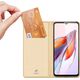 Dux Ducis Dux Ducis Skin Pro etui do Xiaomi Redmi 11A / Poco C55 / Redmi 12C pokrowiec z klapką portfel na kartę podstawka złote