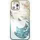 Kingxbar Etui Kingxbar Phoenix Swarovski Apple iPhone 14 złoto-niebieskie