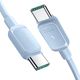Kabel USB Joyroom USB-C - USB-C 1.2 m Niebieski (JYR758)