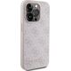 Guess Guess GUHCP15LG4GFPI iPhone 15 Pro 6.1" różowy/pink hard case 4G Metal Gold Logo